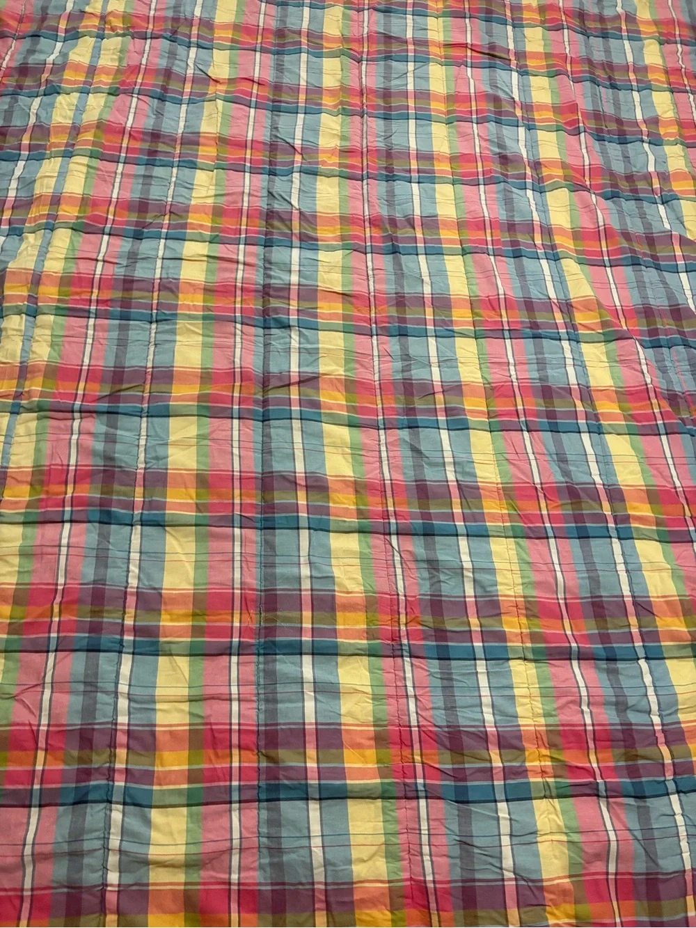 Ralph Lauren Madras Plaid reversible comforter Full/Queen